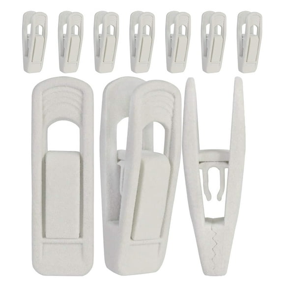 Masteelf 10 Pcs Hanger Clip Pants Hangers Clothes Trouser Baby White