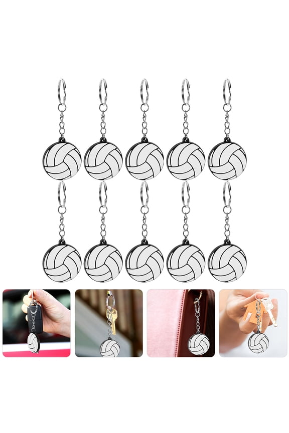 10 Pcs Keychains PVC Keychain Miss 9.70X3.70X0.50CM White