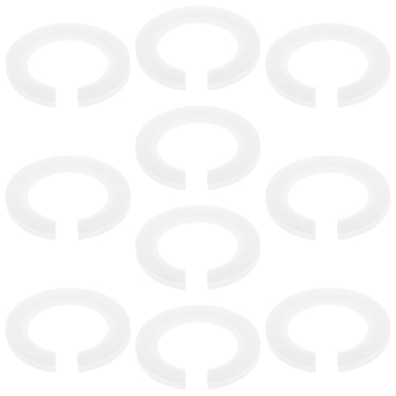 Masteelf 10 Pcs Light Socket Adapters Lamp Accessories Sockets Translucent Labels White