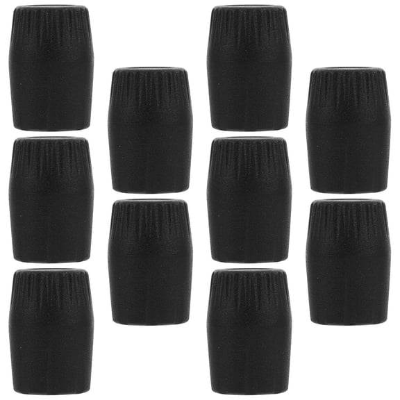 Masteelf 10 Pcs Microphone Stand Plastic End Caps Long-Lasting Microphone Stand Accessories Mic Rack Leg Covers Mic Stand Leg Protectors