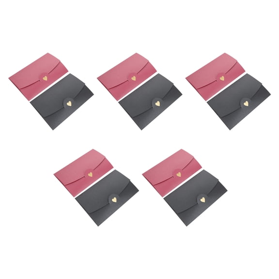 Masteelf 10 Pcs Mini Love Envelope Blessings Envelopes 17.5X11CM