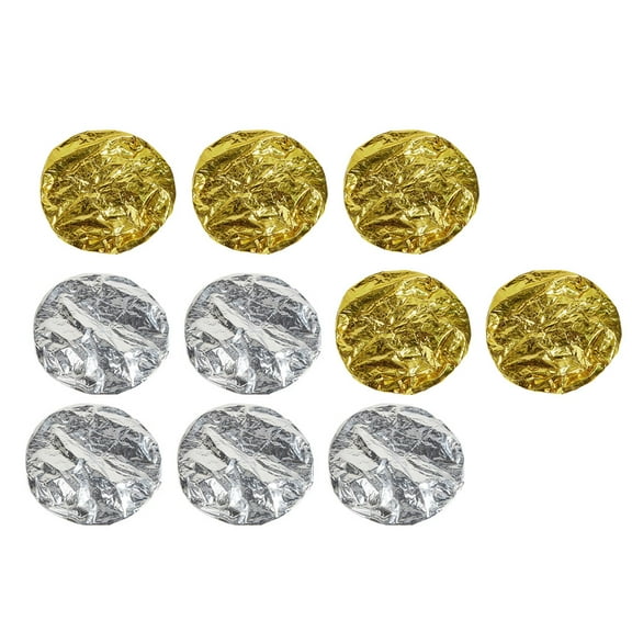 Masteelf 10 Pcs Nit Hair Wrap Foil Cap Tin Mask Travel Child