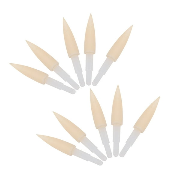 Masteelf 10 Pcs Sponge Calligraphy Tips Sponge Pen Tip 2.80X0.50X0.50CM White