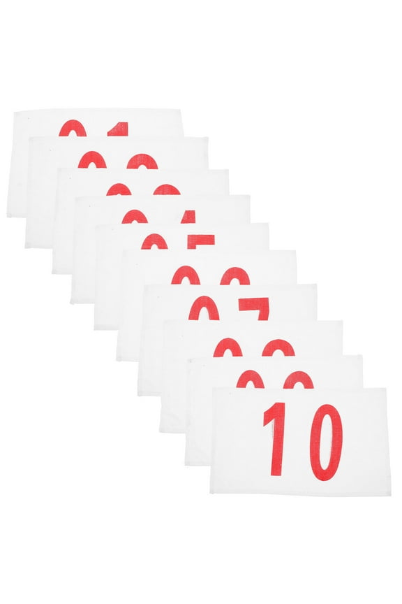 10 Sheets of Race Number Bibs Sports Bibs Marathon Race Bibs Running Race Bibs Sports Event Supplies