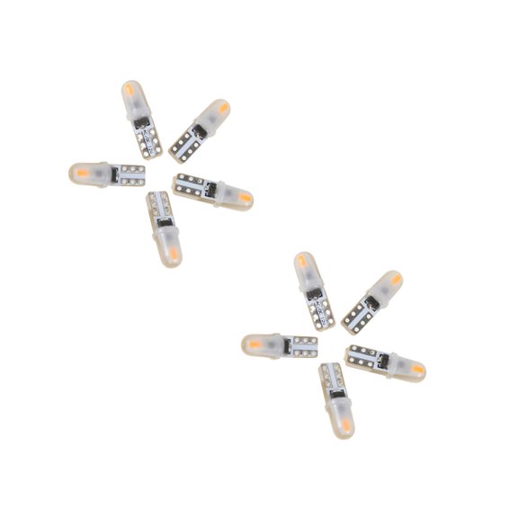 Masteelf 10 pcs Car Panel LED Bulbs Lights, T5 Dash Conditioning Interior Dome Map Light Replacement Supplies