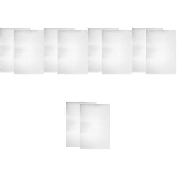 Masteelf 10 pcs  Metal Aluminum Sheet Industry Crafting Aluminum Plates Blank Aluminum Sheet(A4)