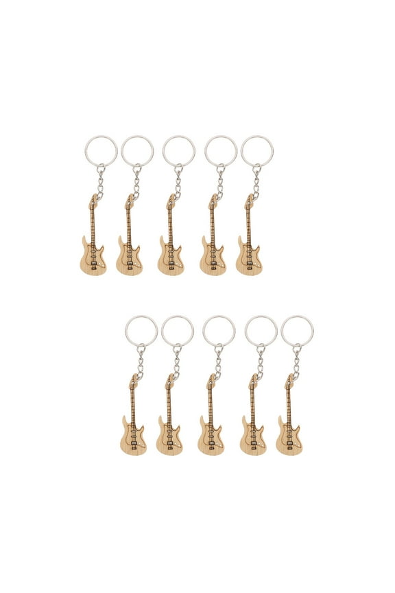 10 pcs Musical Instrument Keychains Decorative Key Rings Keychain Accessories,