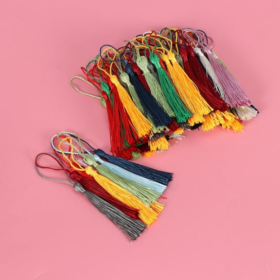 Masteelf 100 PCS Accessories Tassel Hanging Fringe Silky Touch Tassels Miss
