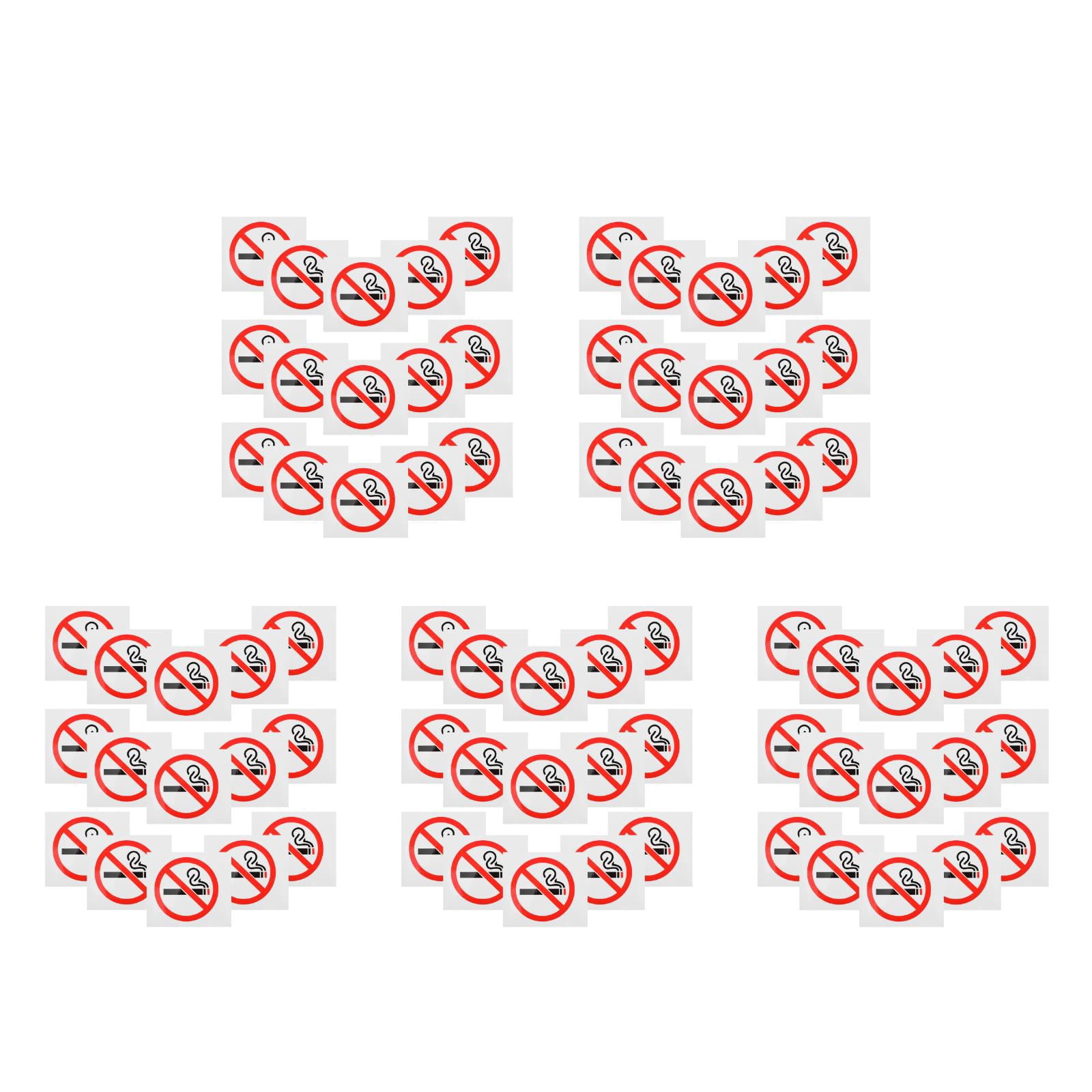 Masteelf 100 PCS No Smoking Wall Signs No Smoking Indicator Sign ...