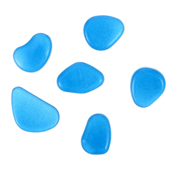 Masteelf  100 Pcs Aquarium Terrarium Pebbles Luminous Stones