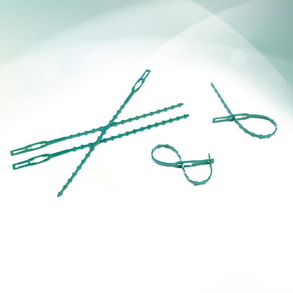 Masteelf 100 Pcs Garden Plant Ties Cable Tying Clips for Vine Climbing and Plant Fixing, and Reusable