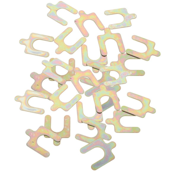 Masteelf 100 Pcs Car Tuning Accessories 4.00X3.00X0.10CM Golden