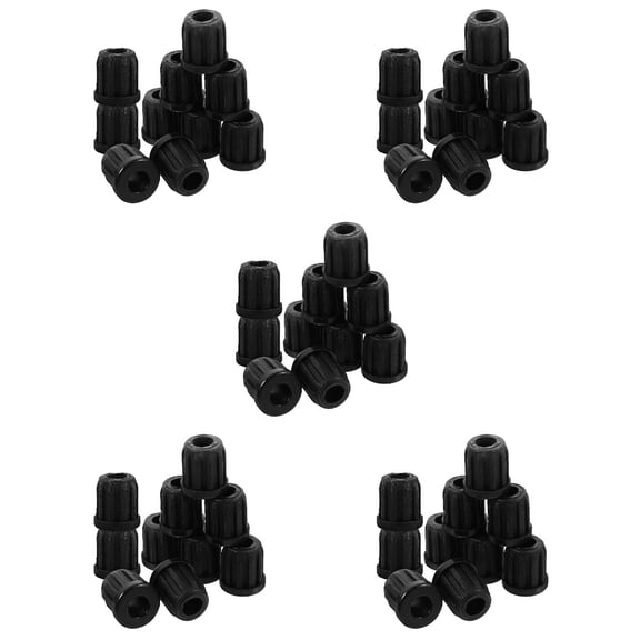 KALLORY Furniture Insert Sockets Black Plastic for Glasses and Casters 100Pcs