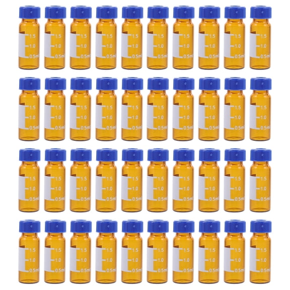 Masteelf  100 Pcs Clear Vial Transportable Sample Vials for Chemical Samples