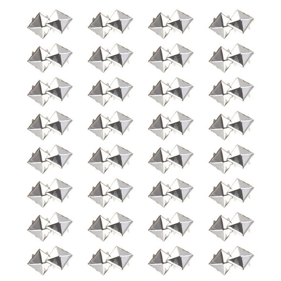 Masteelf 100 Pcs Dress Decoration Rivets Metal Studs for Clothing Silver