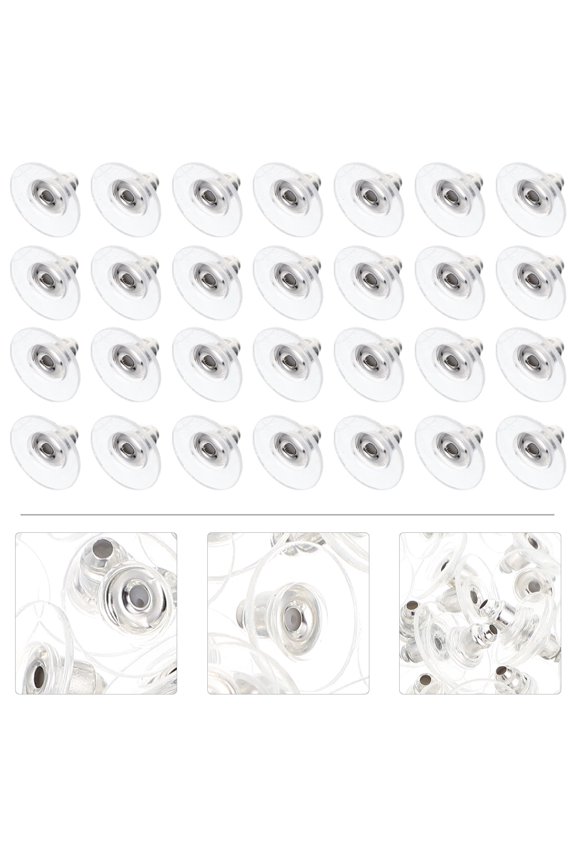 100 Pcs Earring Accessories Stopper Replacements for Studs