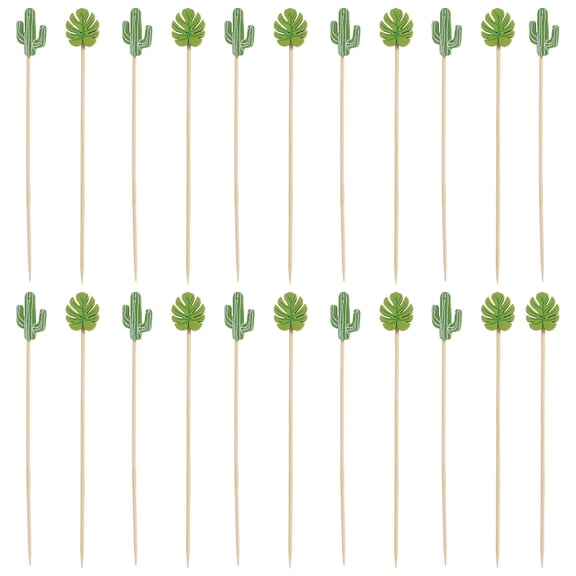 Masteelf  100 Pcs Fruit Toppers Cake Pick Fruity Skewer Cocktail Sticks