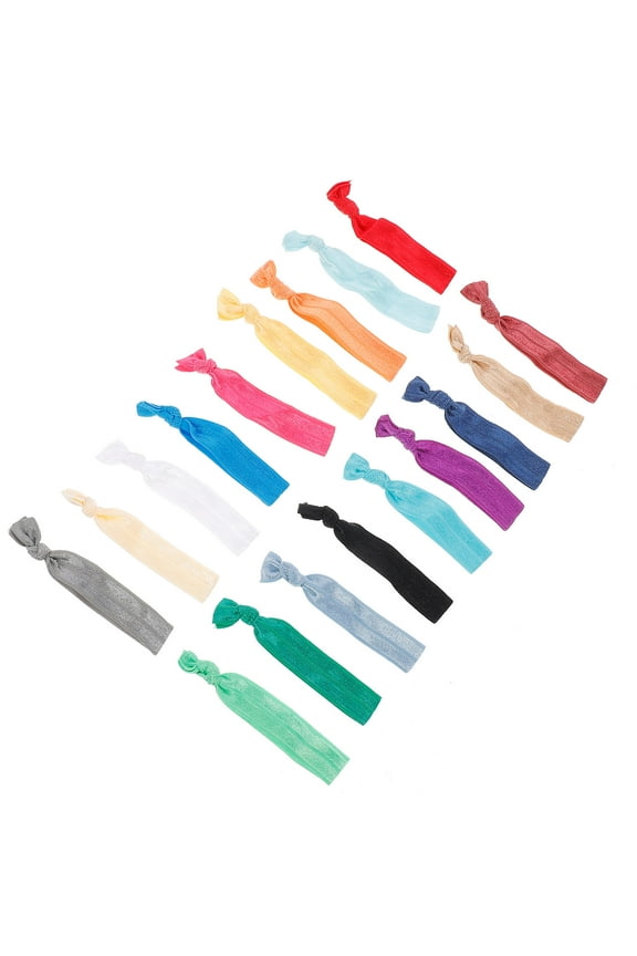 100 Pcs High Elastic Hair Tie Knot Ribbon Ties for Women Miss