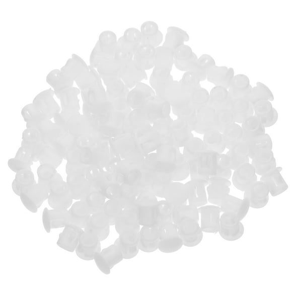 Masteelf 100 Pcs Peg Board Plug Plastic Hole Plugs Screw Hole Plugs Furniture Hole Plug For Locking Hole Tube Furniture Cabinet Insert End Caps