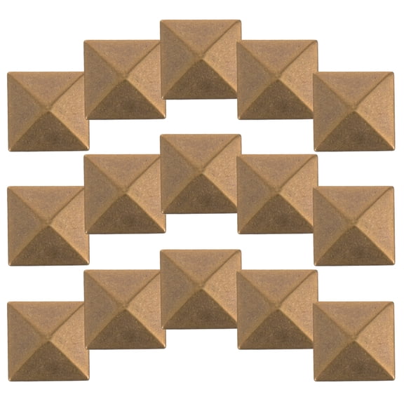 Masteelf 100 Pcs Pyramid Flat Back Studs Clothing Punk Accessories Spike Golden