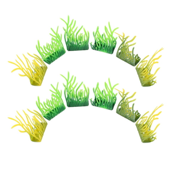 Masteelf  100 Pcs Railroad Scenery Artificial Grass for Model Making Green