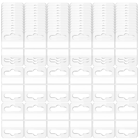Masteelf  100 Pcs Self Adhesive Card Hanging Tabs Lintel Decoration Big Sieve Dice Transparent