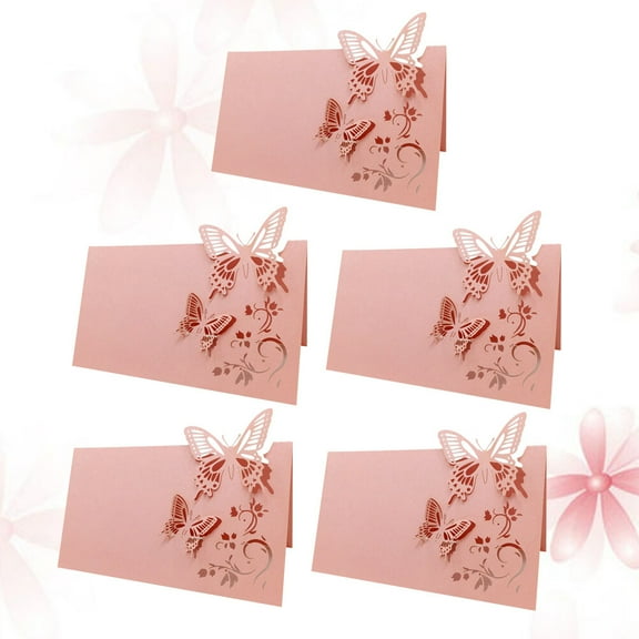 Masteelf 100 Pcs Wedding Place Card Holders for Banquet Party Event Table Name Cards Seating Decoration