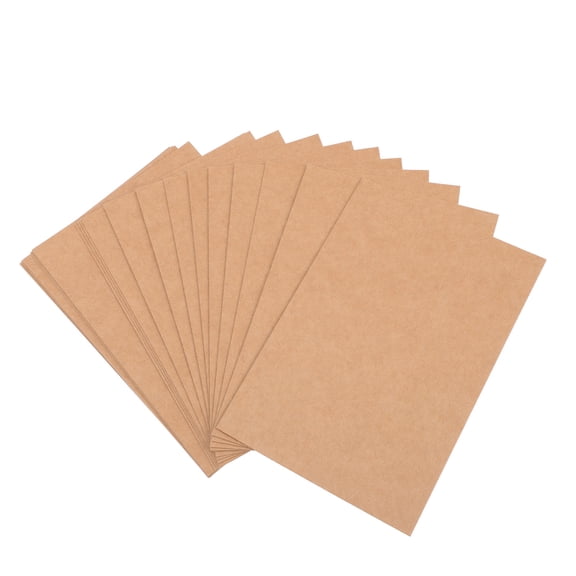 LOLIPPYY 100Pcs Graffiti Cards Light Brown Rectangular Blank Cards for Art