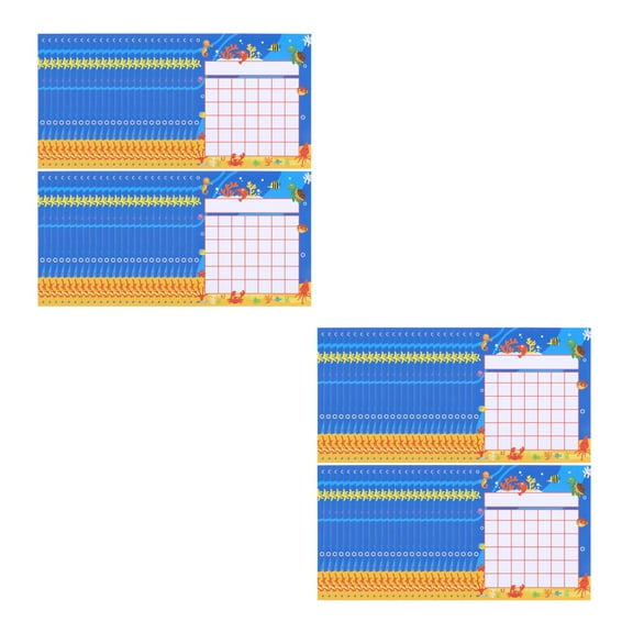 Masteelf 100 Sheets Kids Charts Reward Charts Classroom Incentives Star Charts Classroom Incentive Charts Potty Training Sticker Charts Charts For Kids Reward Punch Cards