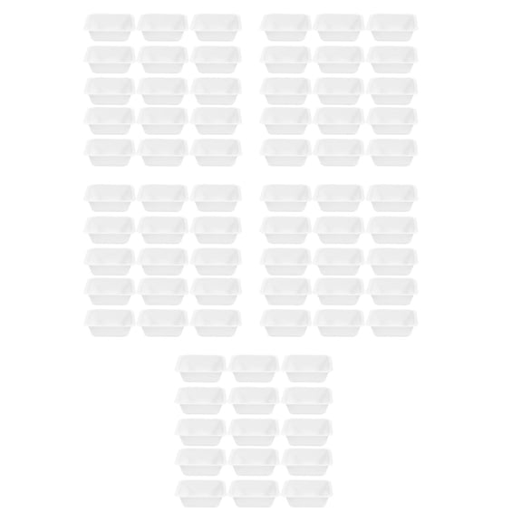 Masteelf 100-Pack Weighing Boats and Bowls for Measuring, Mixing Powders & Liquids with Easy Pour Square Design Scale Tray