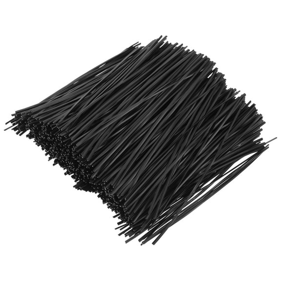 Masteelf 1000 Pcs Cable Tie Reusable Rope Cord Bread Ties Wire Black