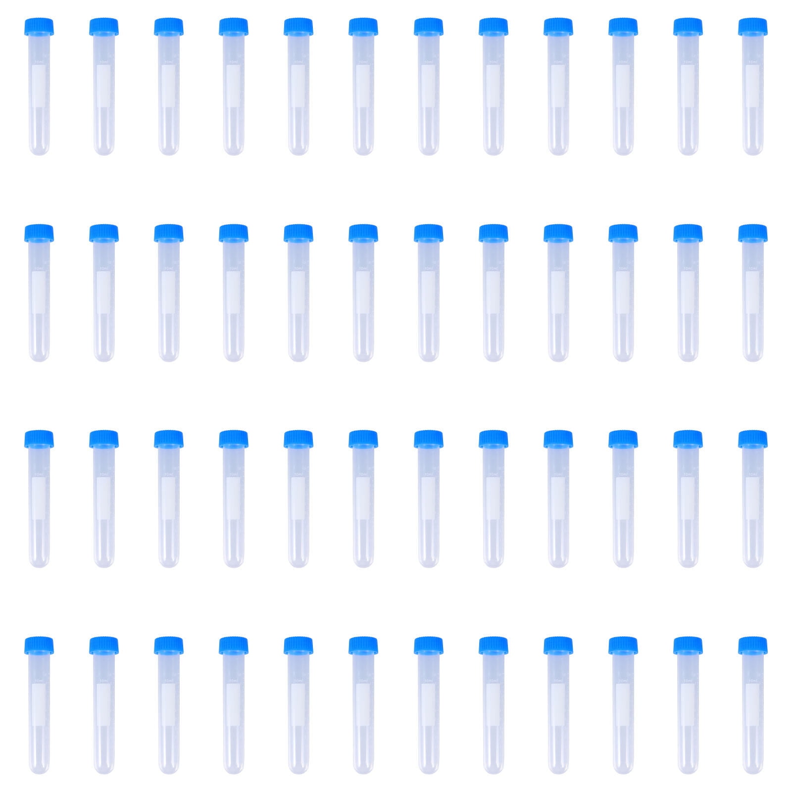 Masteelf 100Pcs 10ML Plastic Centrifuge Tubes Scientific Experiment