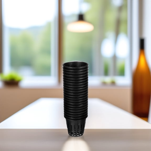 Masteelf 100Pcs Hydroponic Pots Garden Balcony Planting Net Pots Plastic Reusable Net Pots Small Planting