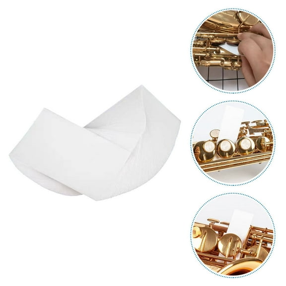 SWETRACE Flute Pad Cleaning Paper 100 Sheets for Instrument Maintenance and Care 3.81x1.49x0.86in Cleaning Pads