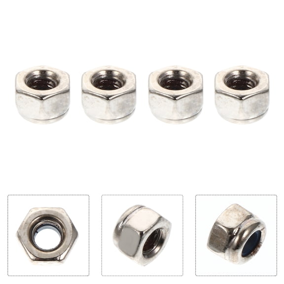 Masteelf 100 Pcs Anti-slip Nut Non-corrosive Lock Corrosion Resistant Nuts