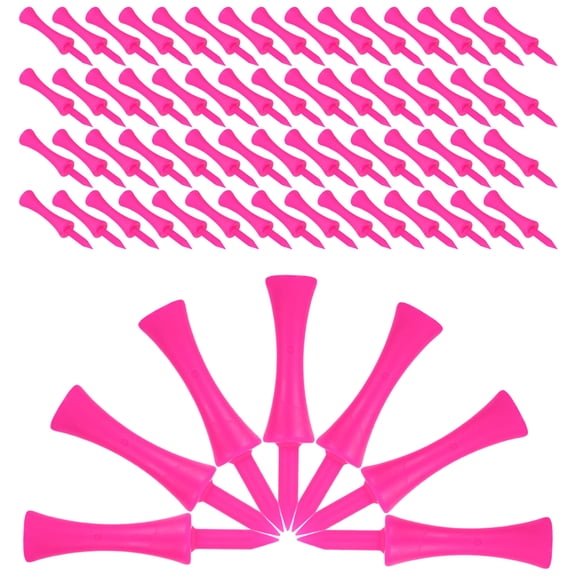 Masteelf 100pcs Golf Tees 57mm Plastic Golf Tees Golf Practice Tees For Driving Range Unbreakable Golf Accessories For Kids And Adults