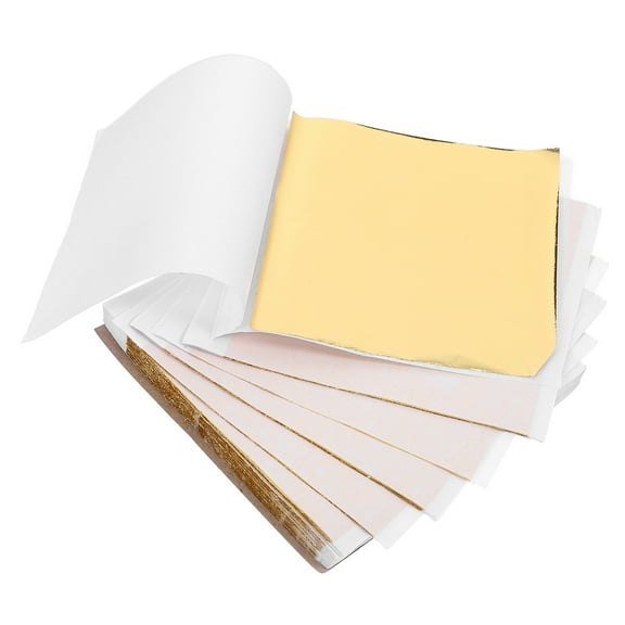 Masteelf 100pcs Imitation Gold Paper Flakes Glitter Gold Flakes Foil Flakes Flakes For Art Crafts Sculptures Painting Decoration