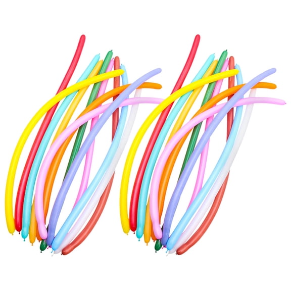 Masteelf 100pcs Long Balloons For Party And Wedding Decor Diy Balloon Twisting Kit With Cartoon Shapes Colorful Balloon Adults For Fun And Festive Ornaments