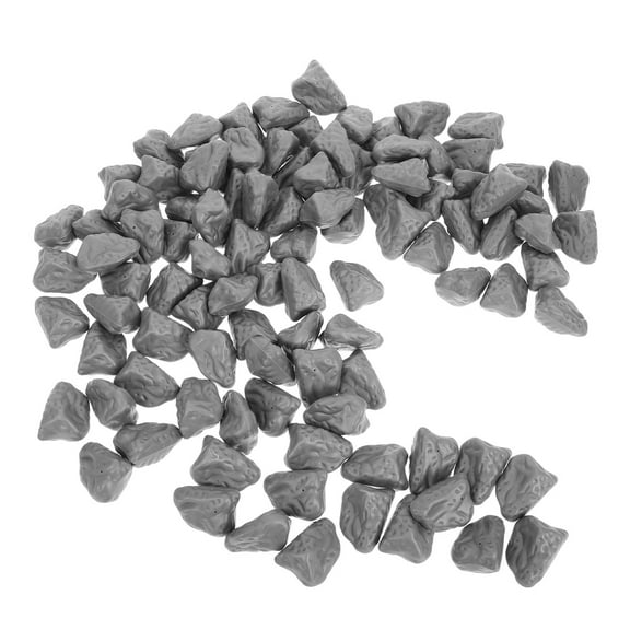 Masteelf 100pcs Miniature Diorama Supplies Realistic Rocks Aquarium Rocks For Scenery Fake Rocks Artificial Landscape Rock Indoor Outdoor Ground Faux Rocks