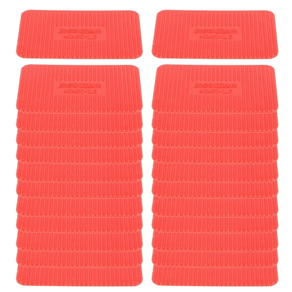 OFFIGAM 100pcs Red Plastic Flat Shims for Door and Window Installation Leveling