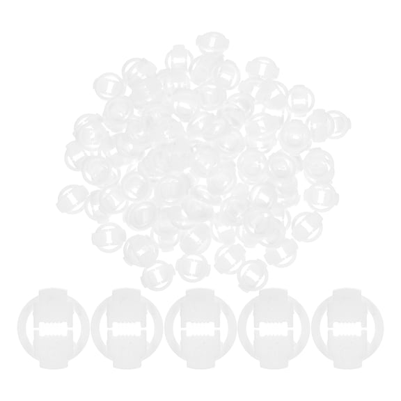 Masteelf 100pcs Power Cable Holder Clips For Various Power Cables And Lamp Wires Plastic String Light Hangers For Home And Outdoor Use