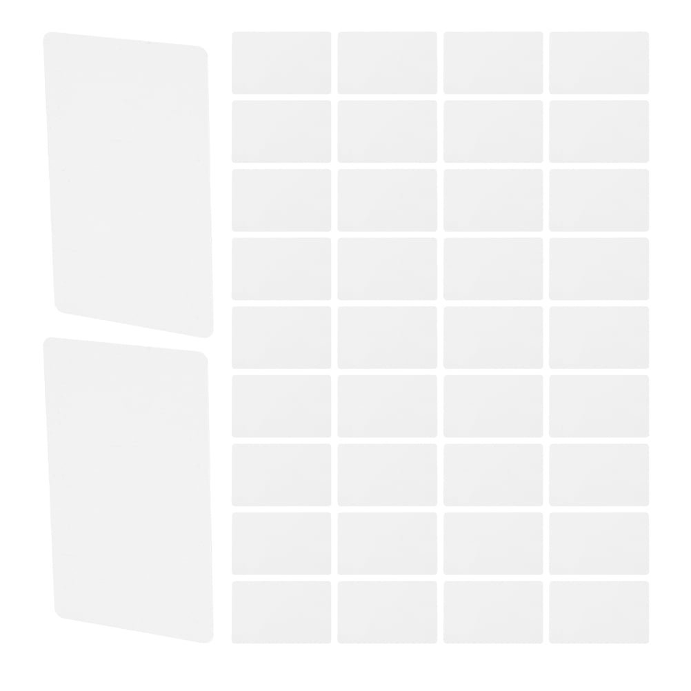 Masteelf 100pcs Printable Pvc Cards DoubleSided Blank Card Blank