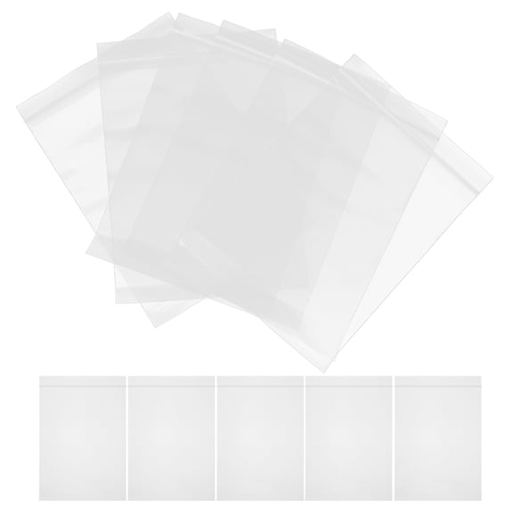 WRITWAA Clear Resealable Plastic Bags for Small Business, 100 Pieces, Storage and Packaging Solution
