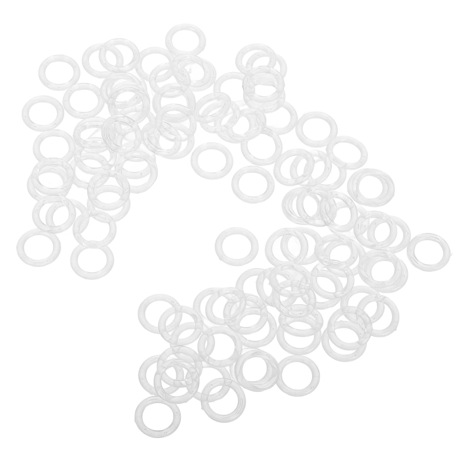 Window Shade Ring Masteelf 100pcs Transparent Plastic Curtain Rings Replacement Roman ...