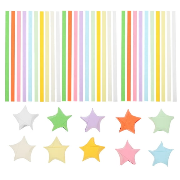 Masteelf 1030 Sheets Origami Stars Paper Kids Handmade Note Vibrant Decoration