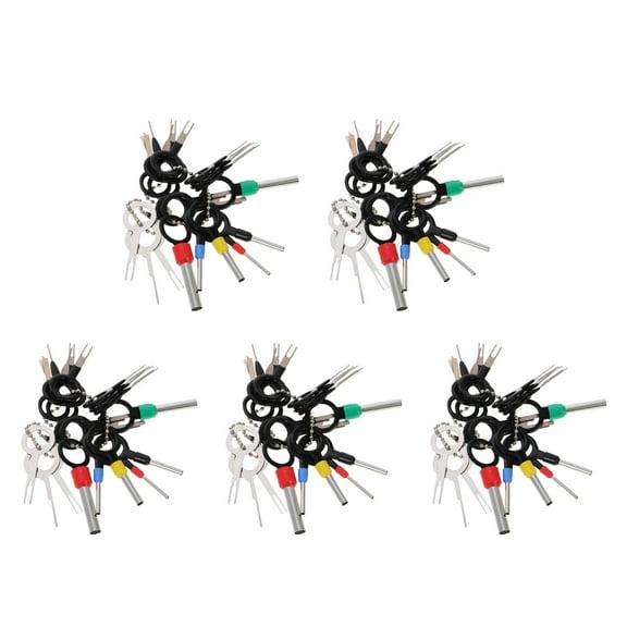 Masteelf 105 PCS Terminal Removal Tool Depinning Tool Electrical Connector Pin Removal Tool Kit Pin Extractor Tool Set Wire Terminal Release Tool for Car
