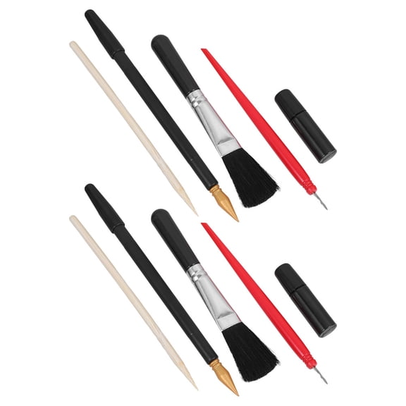 Masteelf 10PCS Art Scraper Set Scratch Color Pen Dual Tip Scratch Paper Stick Stylus Tools Scratch Painting Pens for DIY Projects Unique Creations