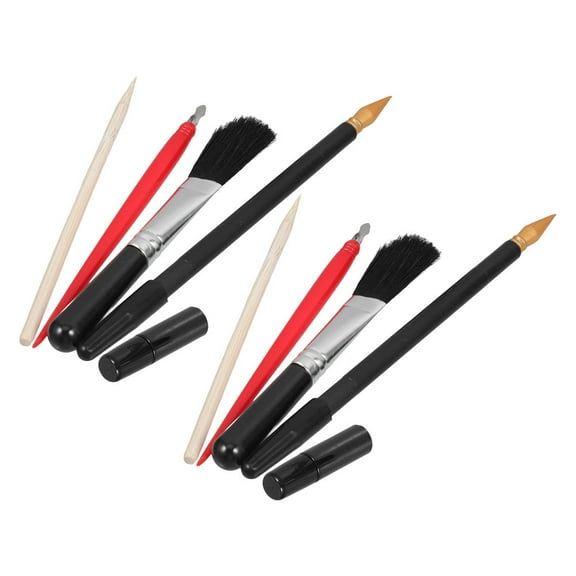 Masteelf 10PCS Art Scraper Set Scratch Painting Pens Scratchboard Scratching Coloring Pen Dual Tip Scratch Stick Stylus for Unique Artwork