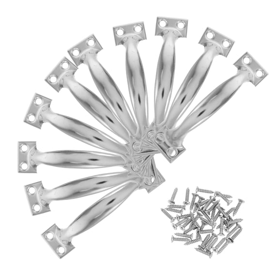 HEATSHAKING Heavy Duty Handle Iron For Wooden Doors 10Pcs 4 Inch