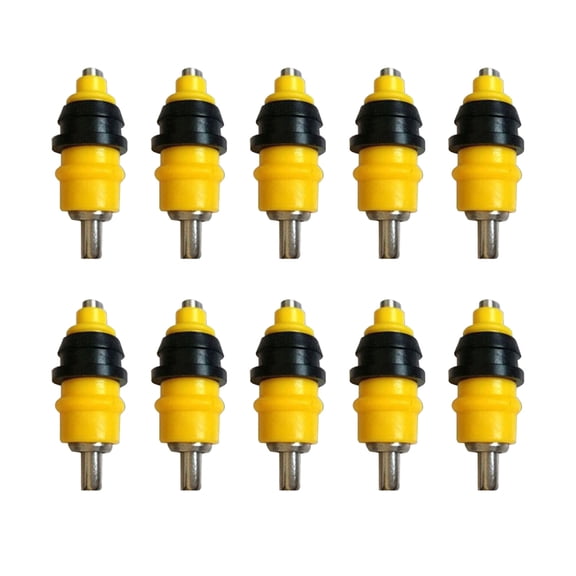 Masteelf 10PCS Type Waterer Plastic Chicken Waterer Steel Ball Automatic Drinking Fountain Poultry Breeding Equipment Yellow